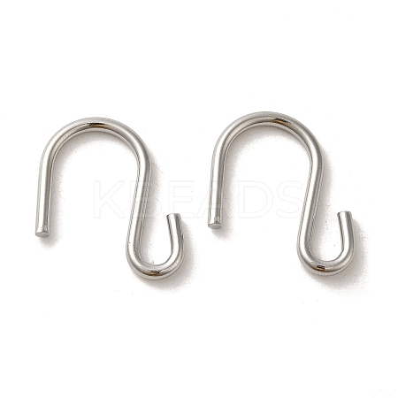 Non-Tarnish 304 Stainless Steel S-Hook Clasp STAS-C085-03C-P-1