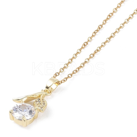 201 Stainless Steel Cable Chain Necklaces NJEW-P309-15A-G-1