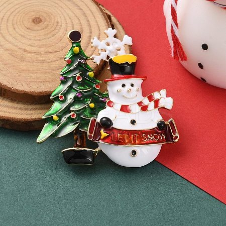 Christmas Theme Enamel Pins LS-JEWB-F034-01C-1