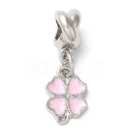 Rack Plating Alloy Enamel European Dangle Charms PALLOY-S189-09P-02-1