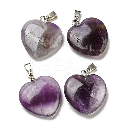Natural Amethyst Pendants G-G956-B69-FF-1