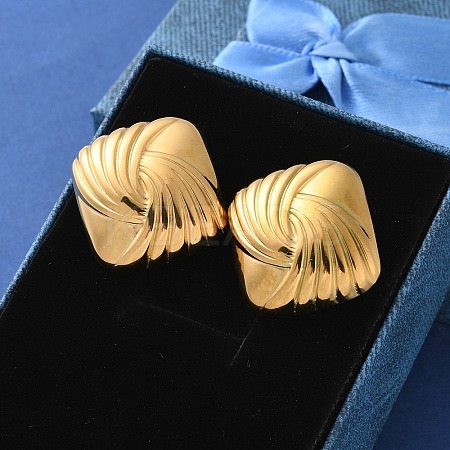 304 Stainless Steel Stud Earrings for Women EJEW-K306-01G-1