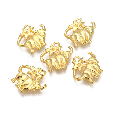 Golden Plated Alloy Pendant Rhinestone Settings PALLOY-WH0067-15G-02-1