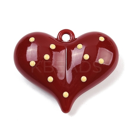 Opaque Acrylic Enamel Pendants OACR-B036-12C-1