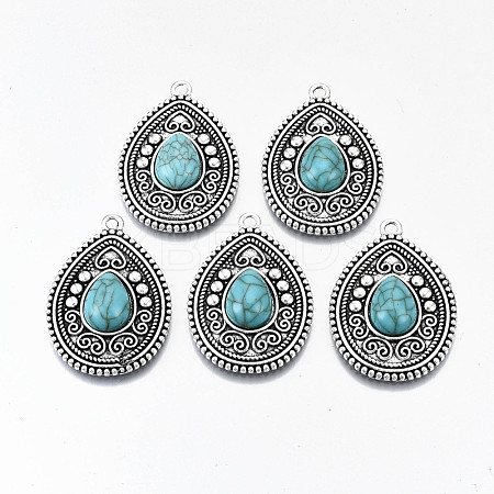 Tibetan Style Alloy Pendants PALLOY-N155-44-NR-1