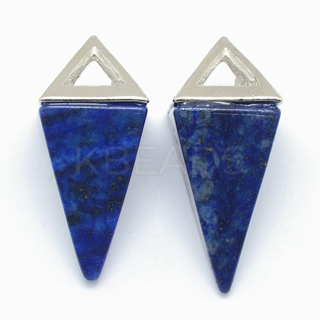 Natural Lapis Lazuli Pendants KK-E757-D-14P-1