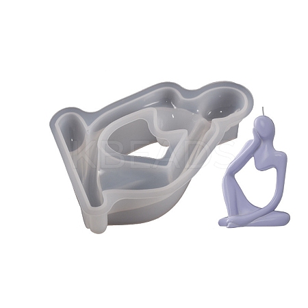 DIY Thinker Figurine Candle Silicone Statue Molds LS-SIMO-B003-01B-1