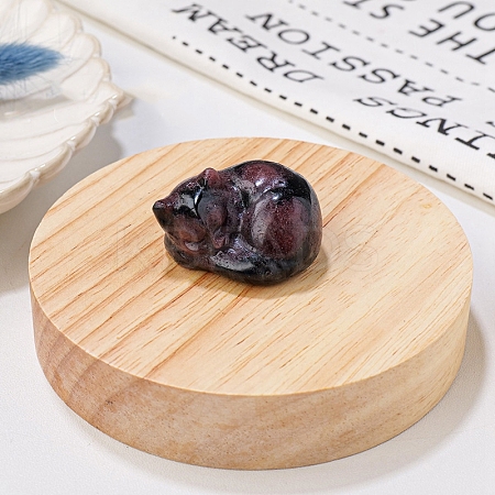 Natural Garnet Display Decorations DJEW-PW0009-009S-1