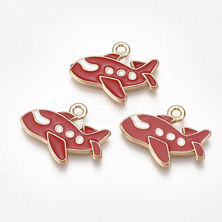 Alloy Airliner Pendants ENAM-S115-083B-1