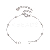 304 Stainless Steel Ball Link Chain Bracelet Making AJEW-JB01305-02-1