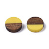 Resin & Wood Cabochons RESI-S358-70-H34-2