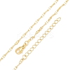 Brass Oval Link Chains Necklace for Women NJEW-P265-23G-2