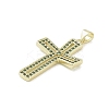 Real 18K Gold Plated Brass Micro Pave Cubic Zirconia Pendants KK-A209-25G-3