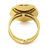 304 Stainless Steel Enamel Open Cuff Rings for Women RJEW-F166-47G-02-3
