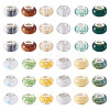 72Pcs 12 Colors Christmas Theme Resin Rondelle European Beads RESI-TA0004-88-3
