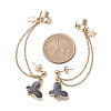 Light Gold 304 Stainless Steel Cuff Earring Chains EJEW-JE05685-01-3