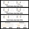 Geometry Charm Drop Earring DIY Making Kit DIY-UN0003-01-3