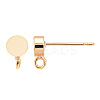 Brass Stud Earring Findings KK-WH0065-09B-G-2