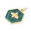 Brass Enamel Charms KK-G522-11G-2