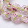 Handmade Bumpy Lampwork Beads Strands LAMP-K027-06E-2