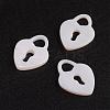 Natural White Shell Mother of Pearl Shell Charms SSHEL-G014-61A-1