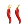 Rack Plating Brass Enamel Charms X-KK-C008-20G-04-2