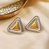 304 Stainless Steel Stud Earrings EJEW-D340-01GP-1