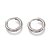 Tarnish Resistant 201 Stainless Steel Huggie Hoop Earrings EJEW-O095-05-19-1