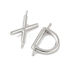 26Pcs 26 Styles 304 Stainless Steel Initial Connector Charms STAS-L022-517P-2