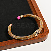 Pencil Design Alloy Enamel Cuff Bangles FS-WG7604E-01-2