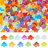 1300Pcs 13 Colors Transparent Acrylic Bead Caps TACR-SP0001-07-1