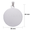 Tarnish Resistant 304 Stainless Steel Pendants LS-STAS-I140-01B-S-3