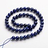 Round Dyed & Natural Lapis Lazuli Gemstone Bead Strands G-J333-05-8mm-3