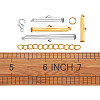 Iron Slide On End Clasp Tubes FIND-PJ0001-01-8