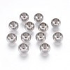 Tarnish Resistant 201 Stainless Steel European Beads X-STAS-P220-07P-1