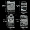 40Pcs 4 Styles Transparent Plastic Resealable Packaging Bags OPP-FS0001-10-4