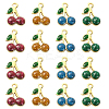 50Pcs Rack Plating Brass Enamel Pendants ENAM-CJ0004-04-1