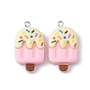 Opaque Resin Pendants RESI-CJC0011-26E-2