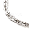 Tarnish Resistant 201 Stainless Steel Link Chain Bracelets BJEW-B078-93P-2