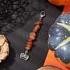 Halloween Pumpkin Alloy Pendant Decorations HJEW-JM02073-01-2
