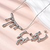 304 Stainless Steel Jewelry Sets SJEW-P007-01P-1