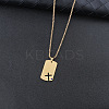 201 Stainless Steel Capri Blue Rhinestone Pendant Necklaces FS-WGBCC8A-05-1