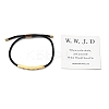 Word WWJD Polyester Cord Slider Bracelets BJEW-P384-01G-5