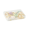 7Pcs 7 Colors Christmas Tree Handmade Porcelain & ABS Plastic Imitation Pearl Angel Pendant Decorations HJEW-FS00082-7