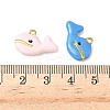 304 Stainless Steel Enamel Pendants STAS-I346-25G-01-3