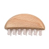 Natural Rose Quartz Scalp Massager AJEW-G058-01A-1