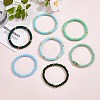 7Pcs 7 Style Handmade Polymer Clay Heishi Surfer Stretch Bracelets Set BJEW-SW00073-07-2