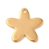 Ion Plating(IP) 304 Stainless Steel Charms STAS-U025-14G-1