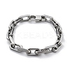 304 Stainless Steel Cable Chains Bracelets for Men BJEW-U017-01P-4