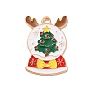 Christmas Theme Alloy Enamel Pendants ENAM-C010-01E-1